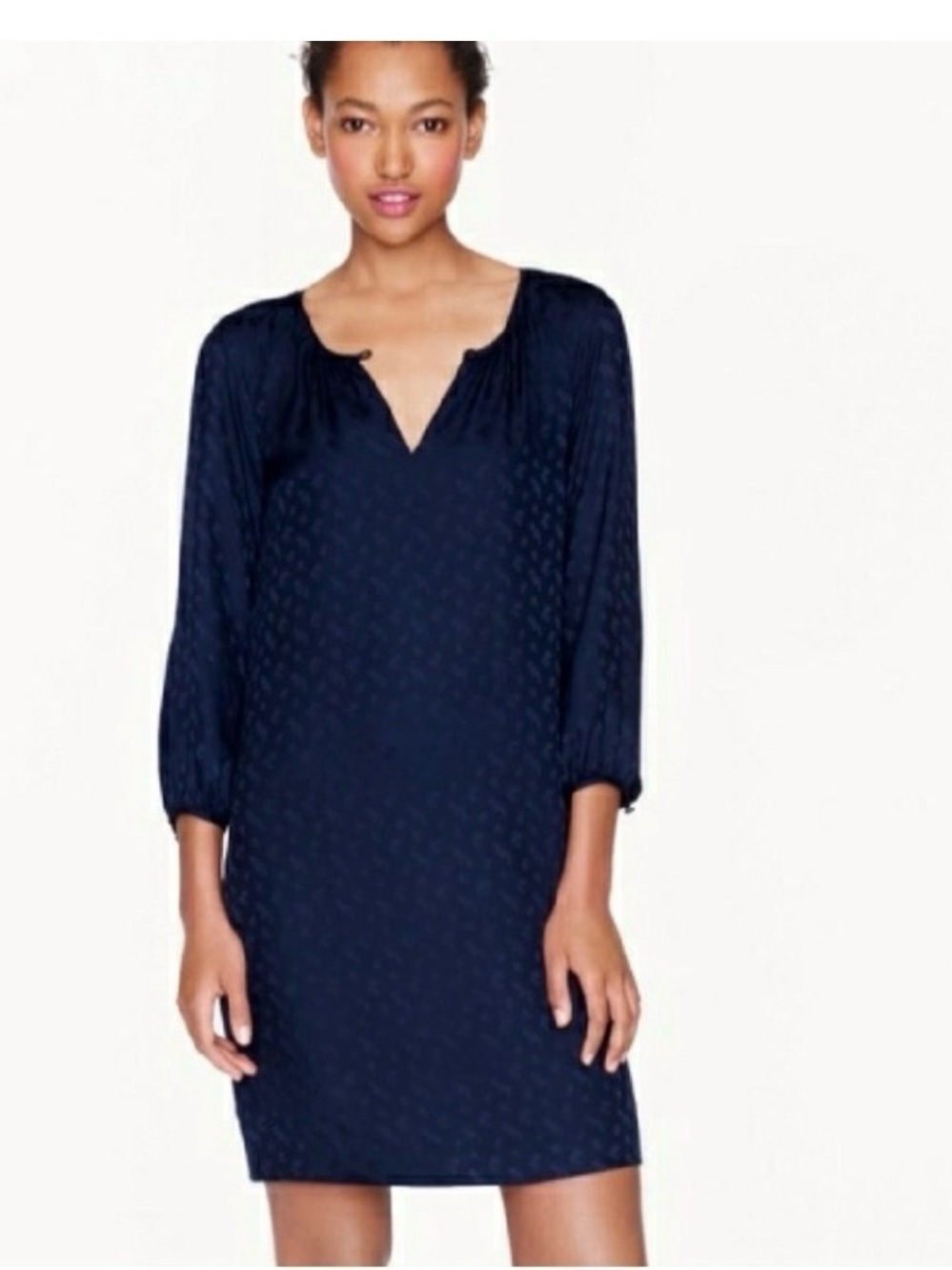 I Crew 100% Silk Paisley Print Shift Dress mint condition